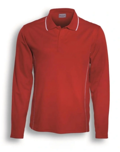 Picture of Bocini, Essentials Mens L/S Polo